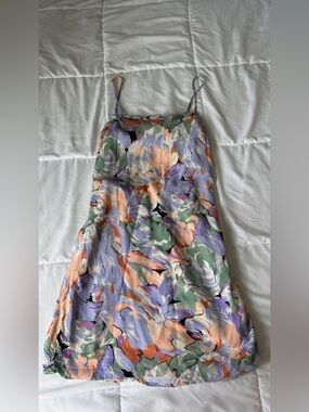 Floral Lulu’s Sun Dress in Pastel Lavender, Peach & Sage